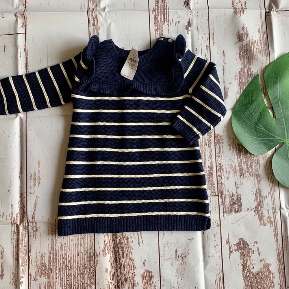 Baby Gap navy sweater dress